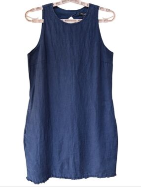Tommy Bahama 100% Two Palm Linen Sleeveless Shift Dress Size S NWT